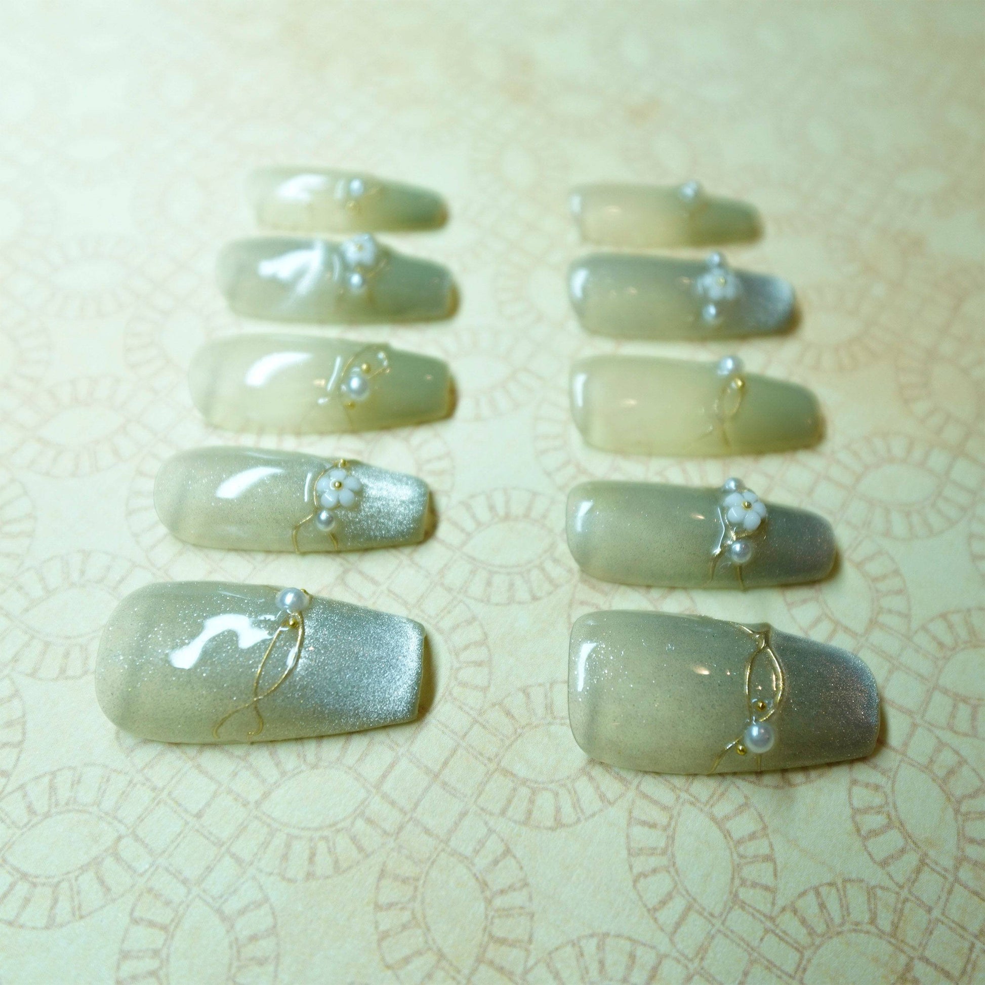 Misty Forest Green Cat Eye - Luwanery