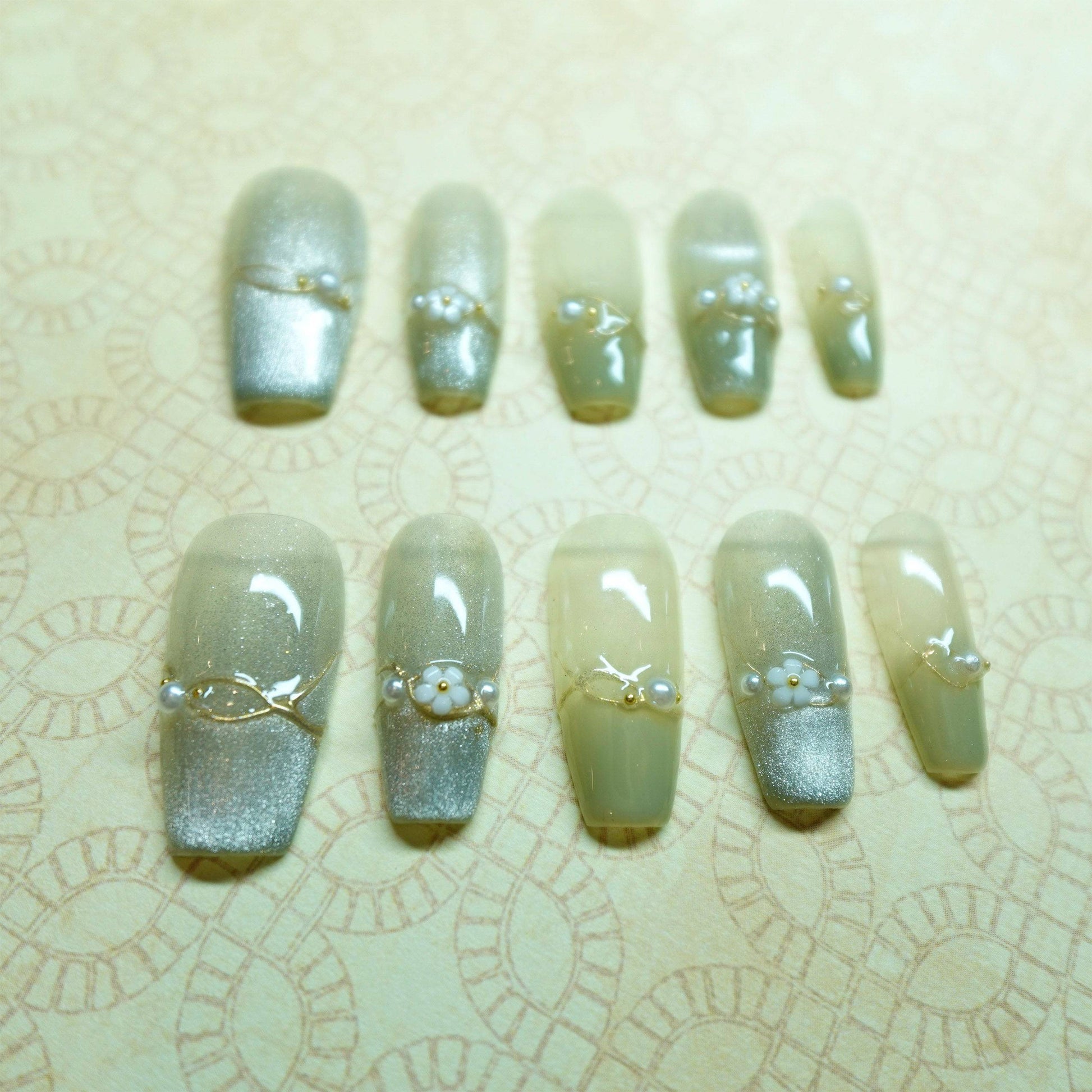 Misty Forest Green Cat Eye - Luwanery