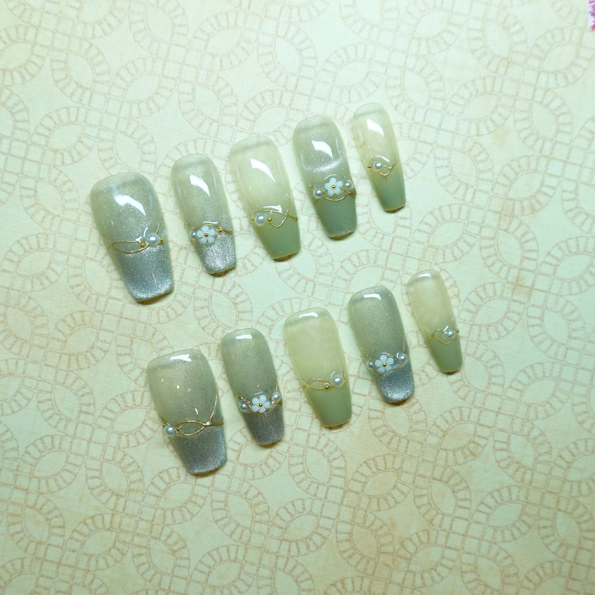 Misty Forest Green Cat Eye - Luwanery