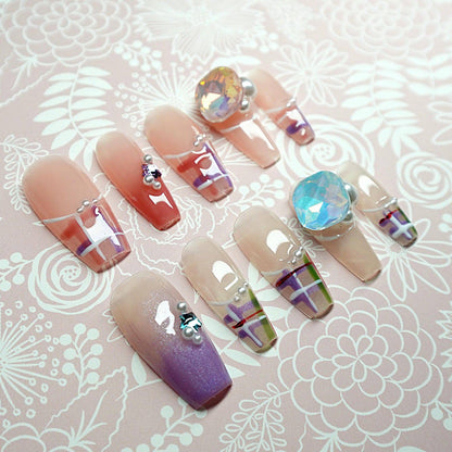 Painted Plaid Charm - Luwanery